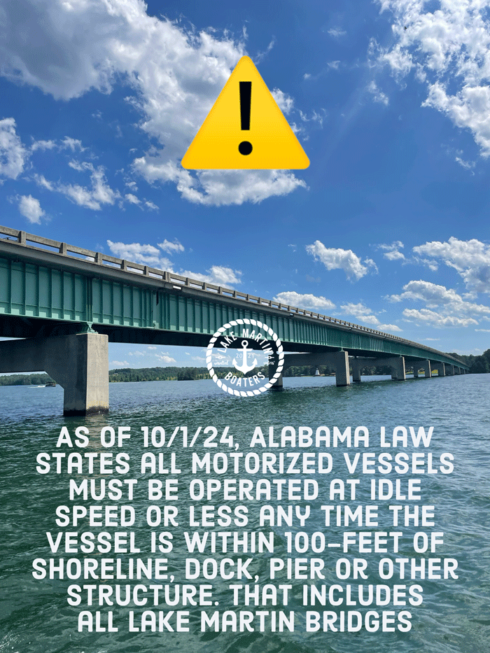 Bridges Idle Speed Lake Martin