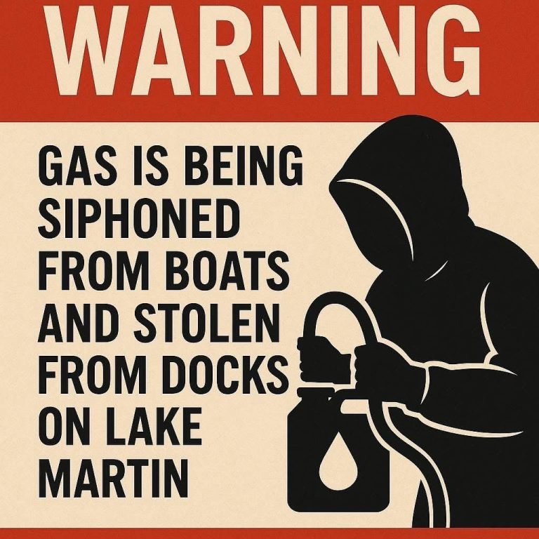Gas Thefts on Lake Martin