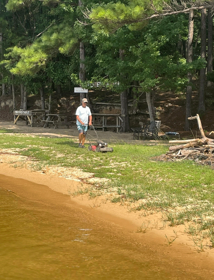 Big Beach Lake Martin Mowing