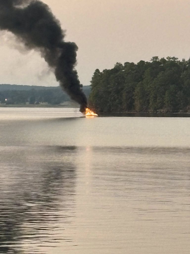 Lake Martin Boat Fire